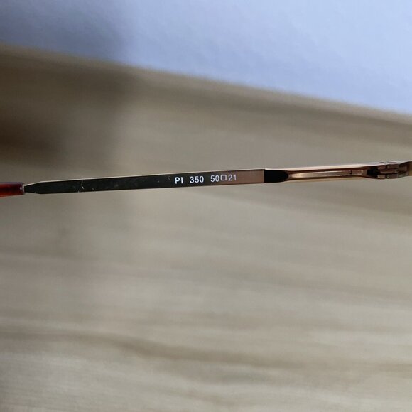 US Safety Eyeglasses Frames PI 350 Golden Tortoise GI Size 50 21 140 mm - Picture 7 of 7